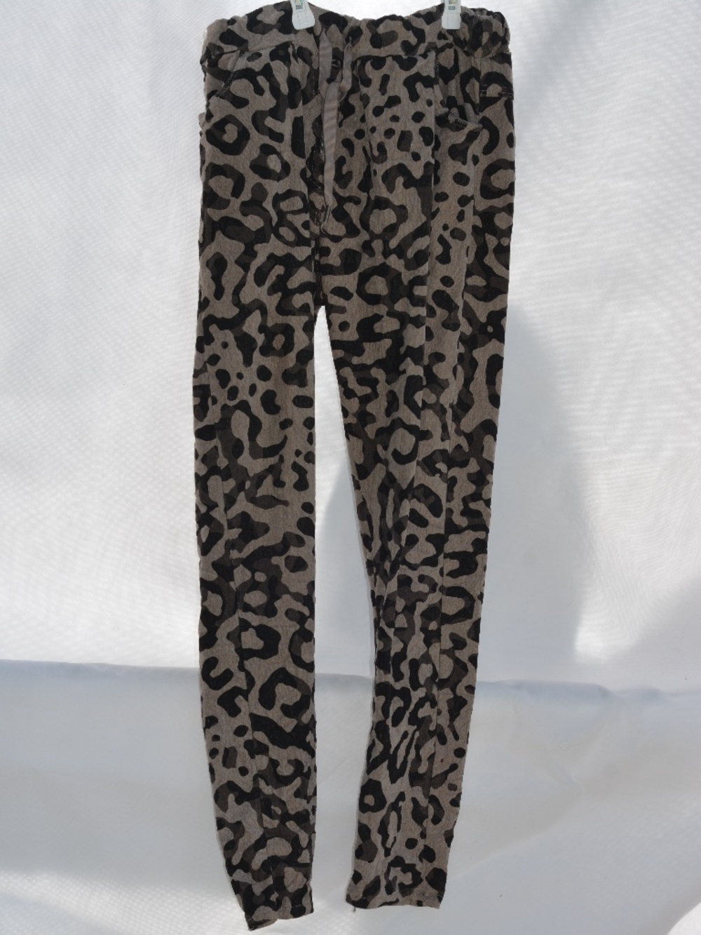 Italian Made Leopard Print Pants SZ XL Elissia
